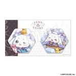 六角形缶バッジ2種セット ルンルン
