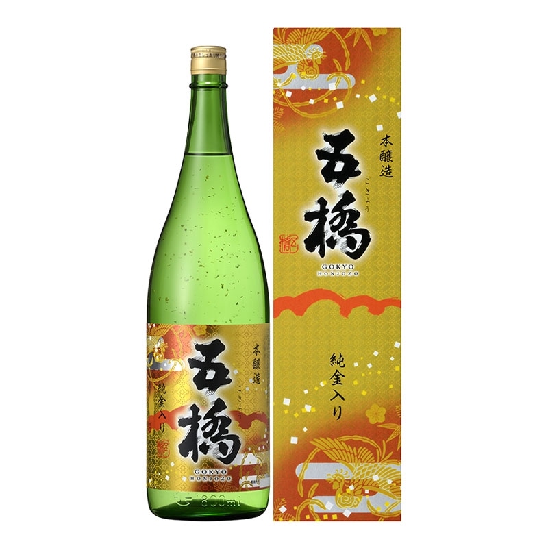 五橋 本醸造 純金入り 箱入 1800ml（常温）