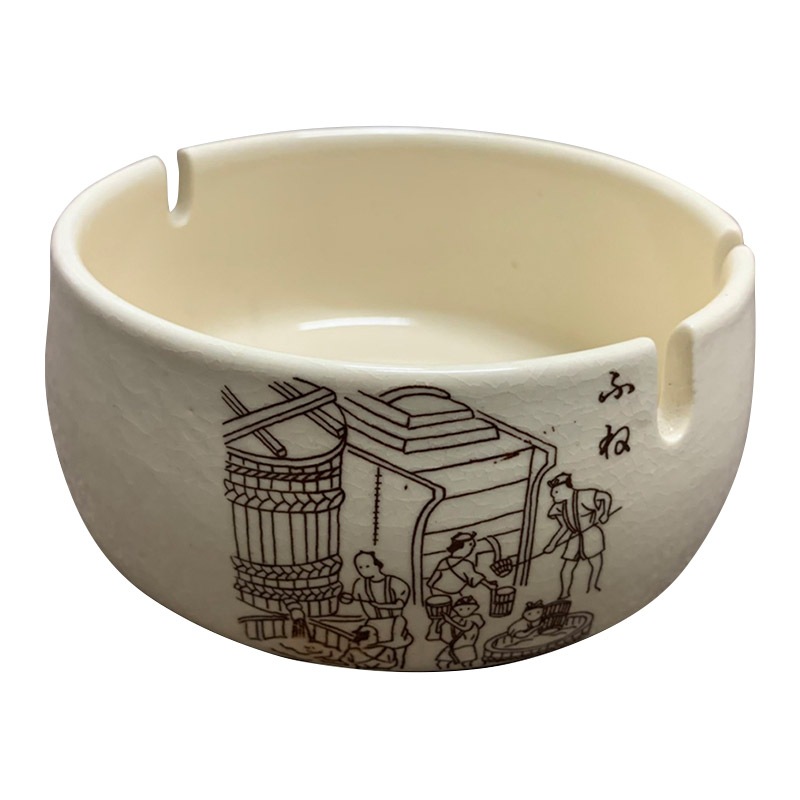 五橋 灰皿（酒造り図入り）【五橋グッズのみ注文】