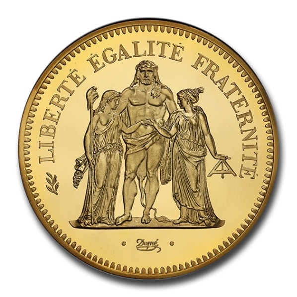 1979年 大型銀貨 フランス 10フラン ヘラクレス PL光沢あり 1979年