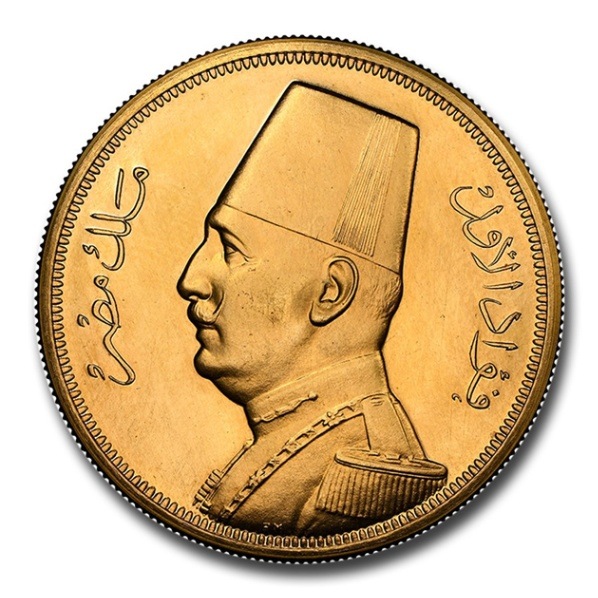 ファード1世 500ピアストル金貨 エジプト 1932年製 PF-64 NGC