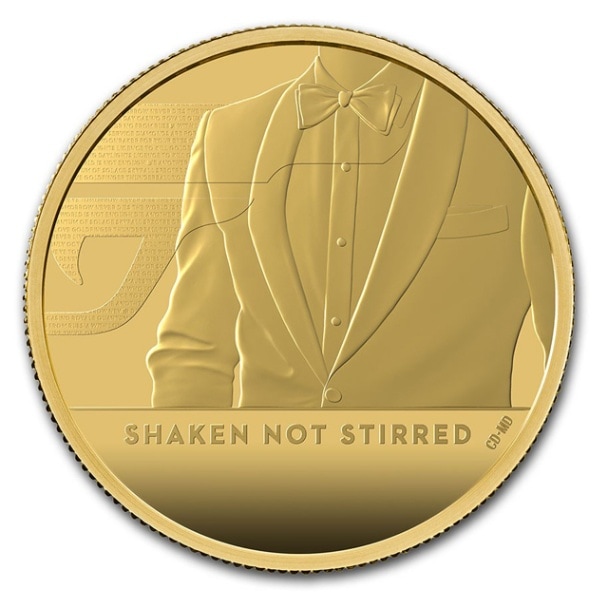 007 ジェームズ・ボンド金貨 2オンス プルーフ 2020年製 イギリス王立