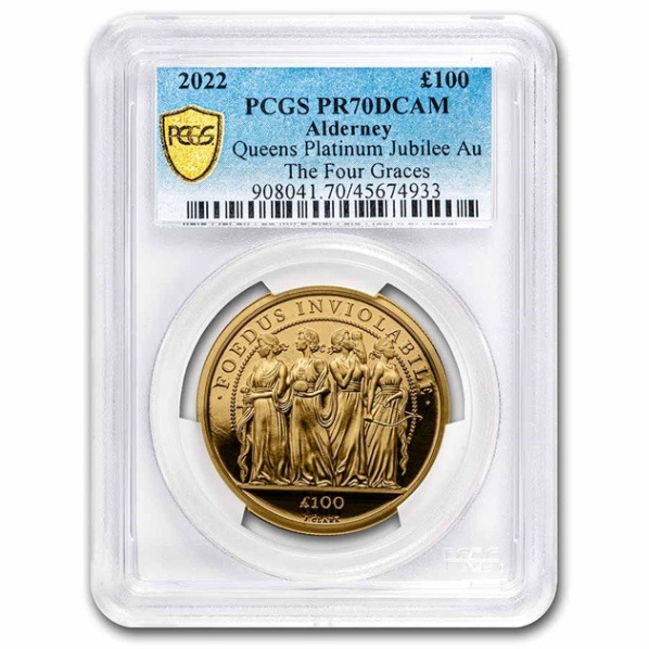 匿名・即配送 金貨 NGC PF70UC イギリス オルダニー フォーグレイセス