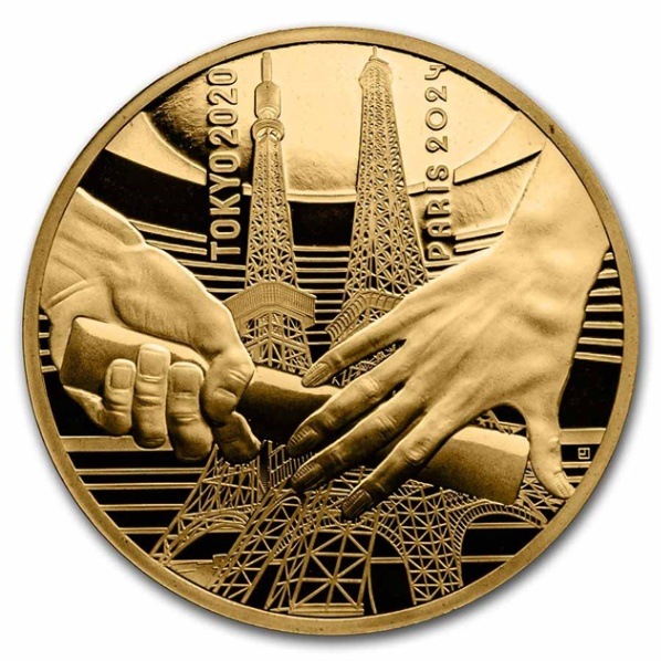 2024年 パリオリンピック金貨 東京からパリへ 200ユーロ 1オンス