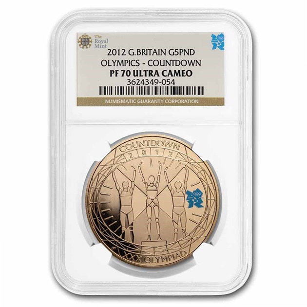 2012 ロンドンオリンピック カウントダウン金貨 5ポンド 2012年製