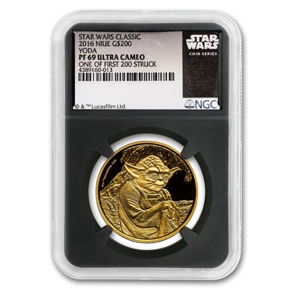 スター・ウォーズ：ヨーダ金貨 1オンス 200ドル 2016年製 ニウエ