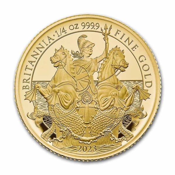 GB ブリタニア金貨 チャールズ国王 1/4オンス 25ポンド 2023年製