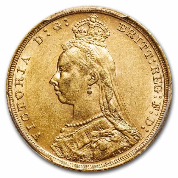 ヴィクトリア女王 ソブリン金貨 ジュビリーヘッド オーストラリア