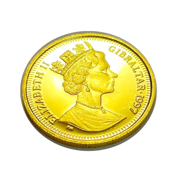 エリザベス女王】1991年 英国 1ポンド金貨 ロイヤルミント 保管用箱