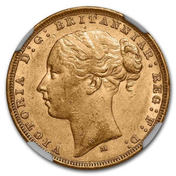 ヴィクトリア女王 ソブリン金貨 ヤングヘッド ヤングヴィクトリア