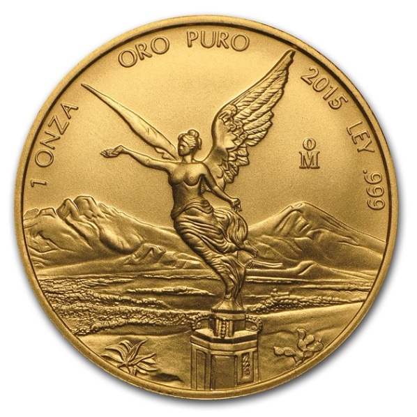 リベルタード金貨 1オンス 2015年製 メキシコ発行 メキシコシティ BUの