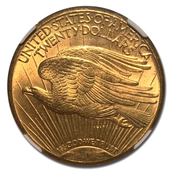 アメリカ ダブル イーグル 20ドル金貨 セントゴーデンズ 1914年製