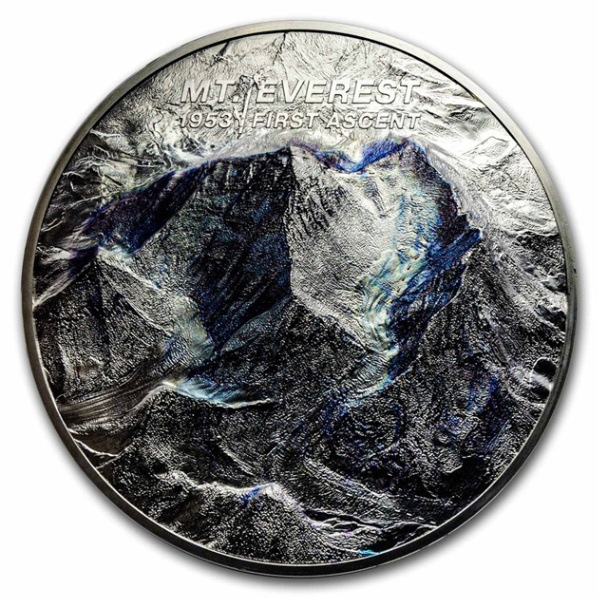 2023年 エベレスト 初登頂70周年記念 銀貨 1kg 100ドル クック諸島政府
