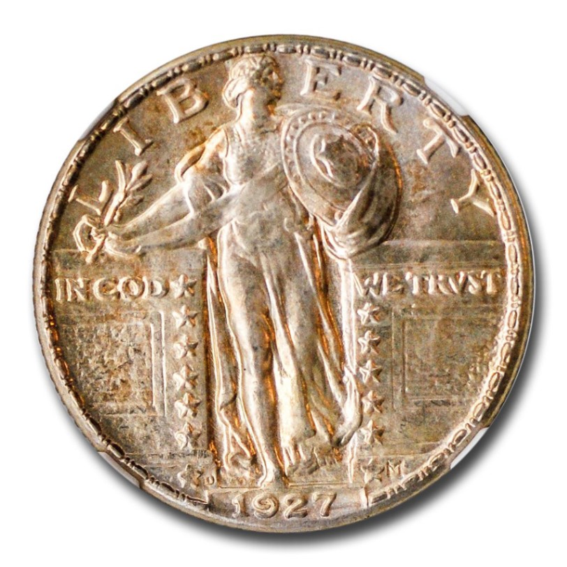 1927年 スタンディング リバティ クォーター ダラー 銀貨 25