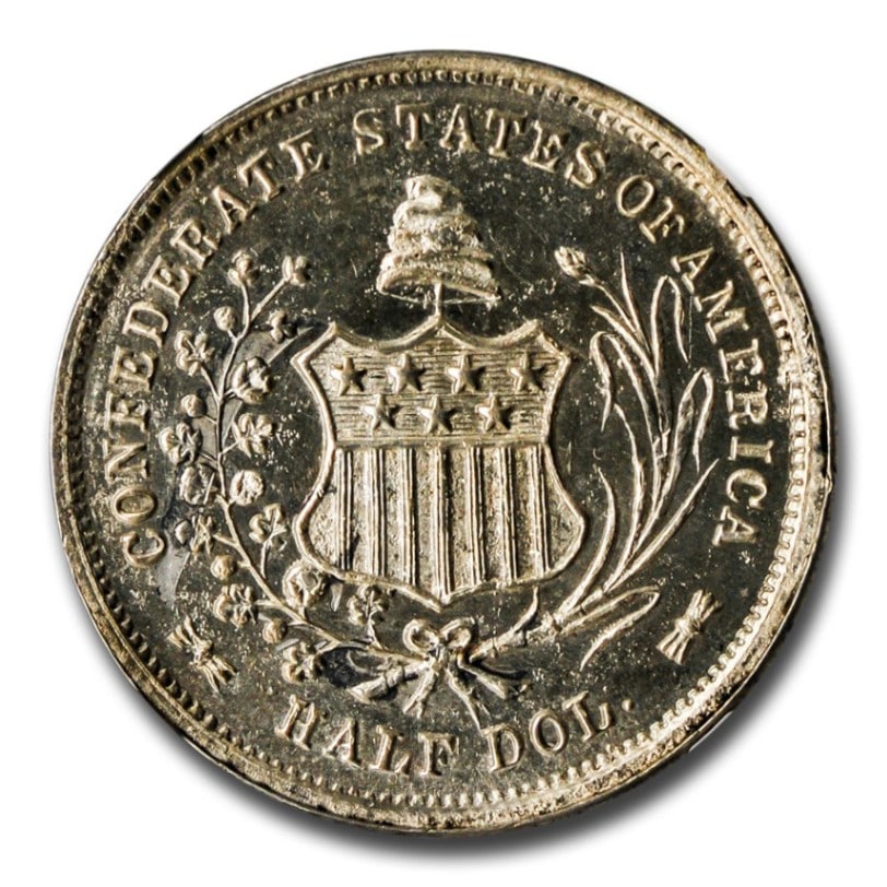 アメリカ銀貨 1939年 50セントPCI鑑定 MS64