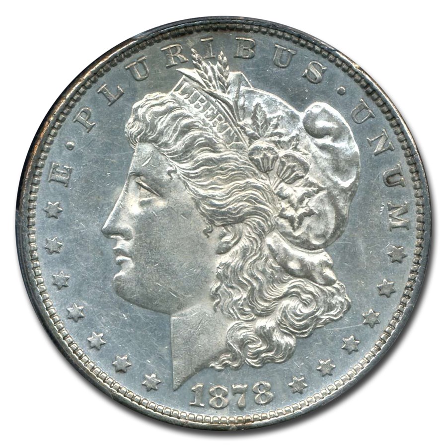 アメリカ モルガンダラー 1ドル銀貨☆1881年／PCGSMS63／