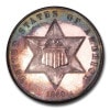 1860ǯ ����ꥫ 3����� ��� ����С� ϻ���� ����ꥫ�罰��¤ʾ�� �ե���ǥ�ե��� PR-65 ���ᥪ PCGS ����ƥ�����������