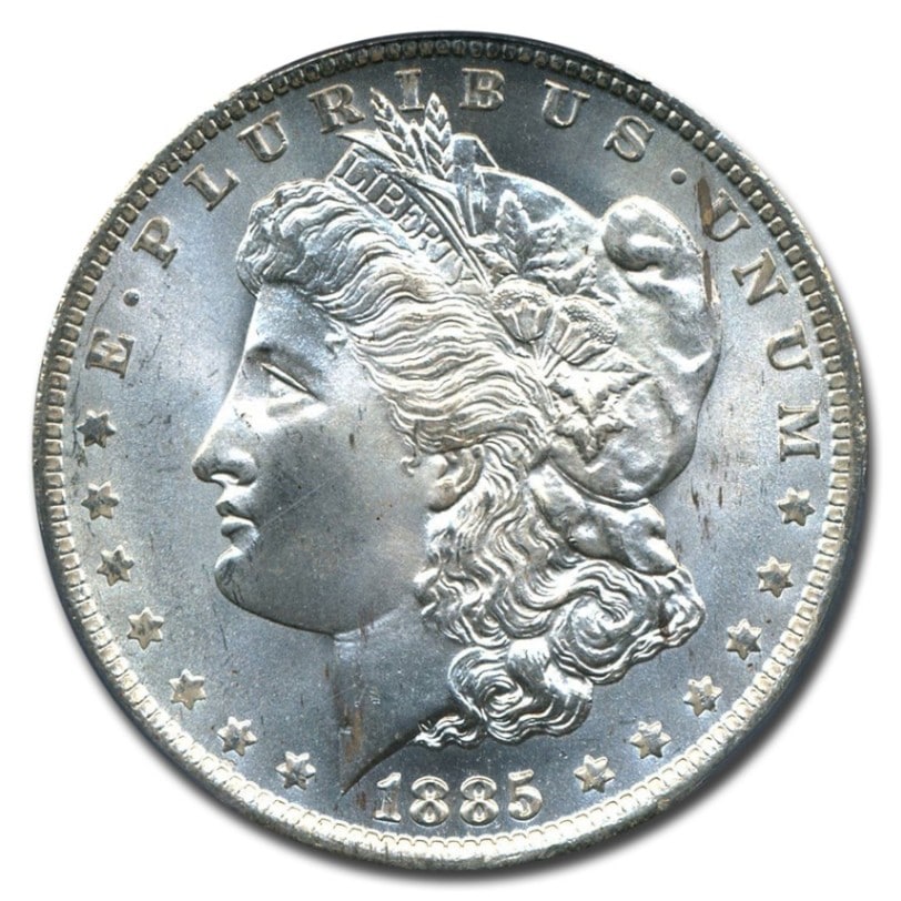 モルガン・ダラー銀貨 アメリカ 1885年 1921年2点 モルガン