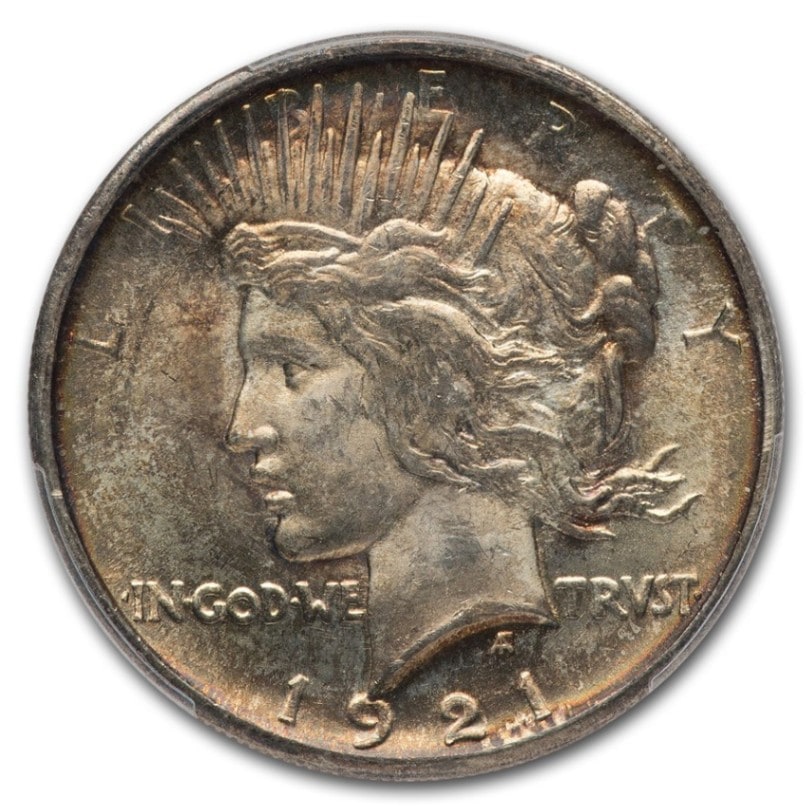 1921年 ピース ダラー 銀貨 1ドル シルバー リバティ 女神