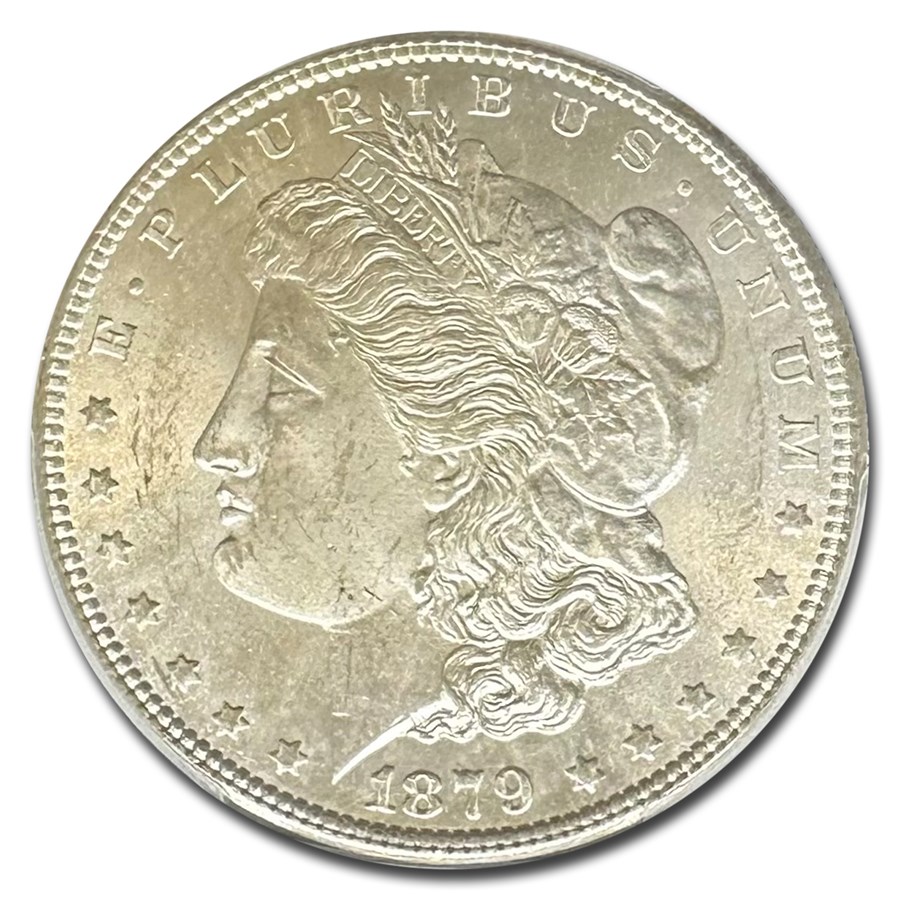 1879年 $1モルガンドル PCGS MS63 1879年 モルガン ダラー 銀貨 1ドル