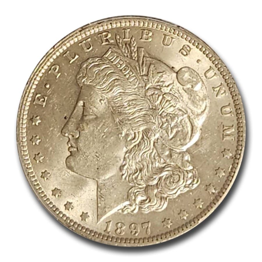 アメリカモルガンダラー銀貨1900 MS-61 PCGS