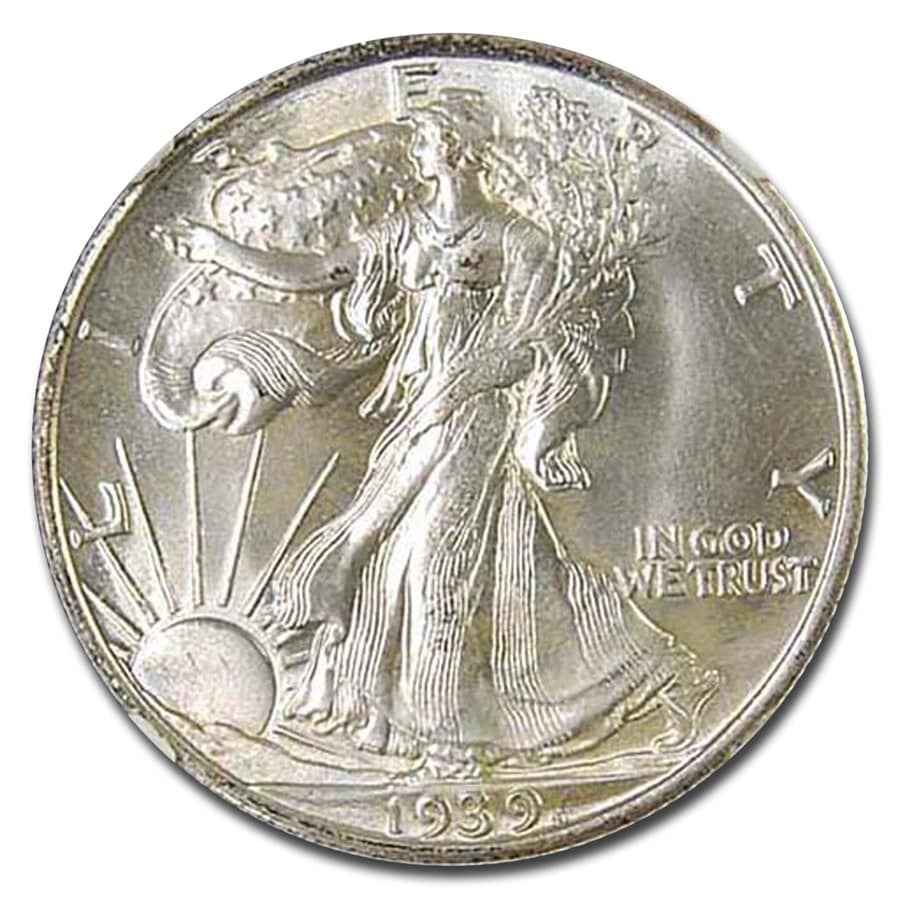 ウォーキングリバティハーフダラー銀貨5枚古銭銀貨