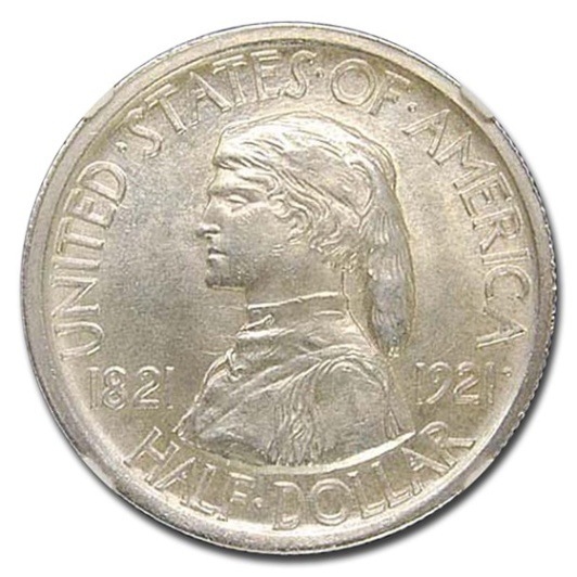 アメリカ合衆国　イリノイ州合衆国編入100周年記念　50セント銀貨　1918 アメリカ合衆国 イリノイ州合衆国編入100周年記念 50セント銀貨