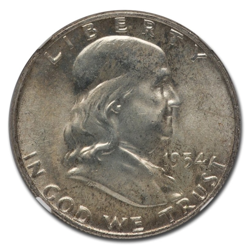 1954年 フランクリン ハーフ ダラー 銀貨 50セント シルバー