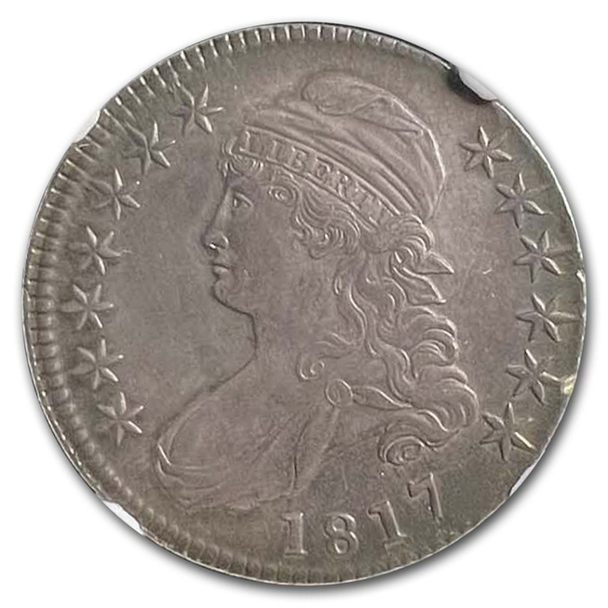 1817年 キャップドバスト ハーフダラー 銀貨 50セント シルバー コイン 