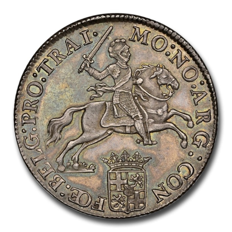 1792年 オランダ シルバーライダー銀貨 1デュカトン難破船コイン 大*生様 1792年 オランダ シルバーライダー銀貨 1デュカトン難破