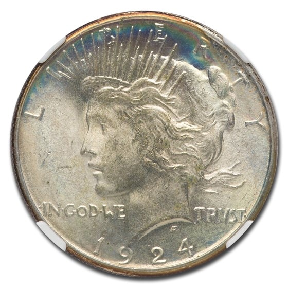 1924年 ピース ダラー 銀貨 1ドル シルバー コイン リバティ 女神