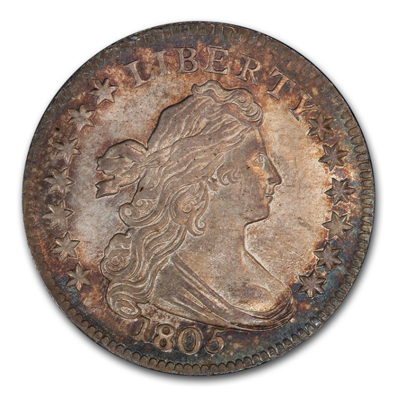 1805年 ドレイプド バスト ダイム 銀貨 10セント シルバー コイン