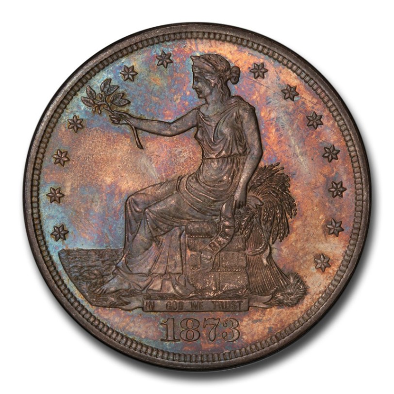1873年 アメリカ 貿易銀 1ドル トレード ダラー 銀貨 シルバー コイン