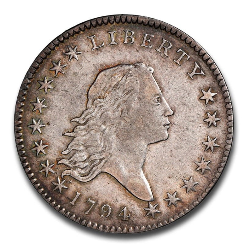1794年 フローイング ヘア ハーフ ダラー 銀貨 50セント シルバー