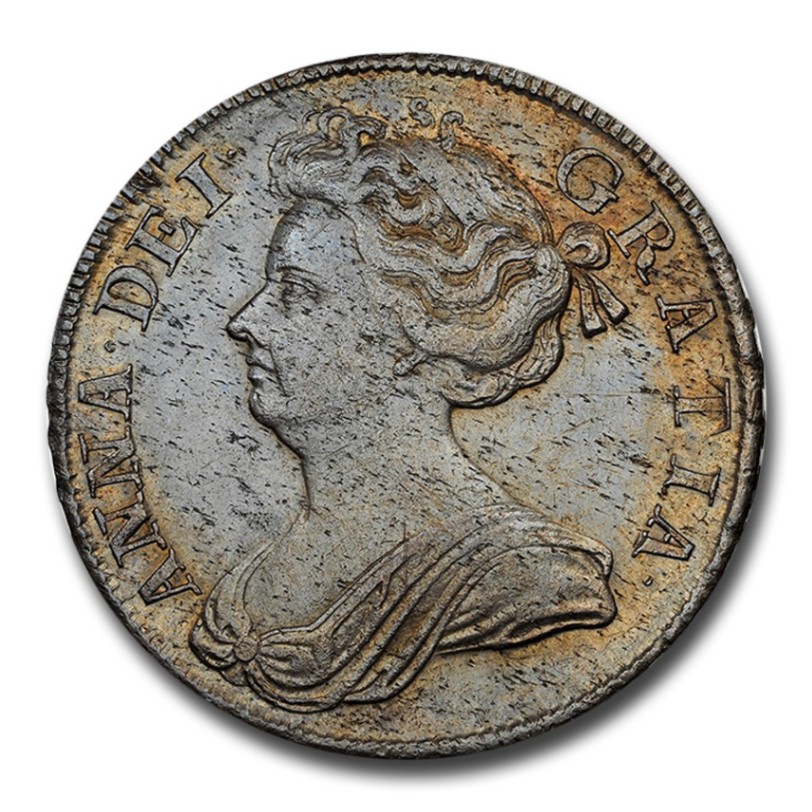 一生もの！アン女王1707年鑑定済クラウン銀貨、10年で2.5倍以上のレアコイン 一生もの！アン女王1707年鑑定済クラウン銀貨、10年で2.5倍以上