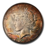 1934ǯ ԡ 顼  1ɥ С  Хƥ   ꥫ罰¤ʾ ǥС MS-66+ PCGS (Toned) ƥ