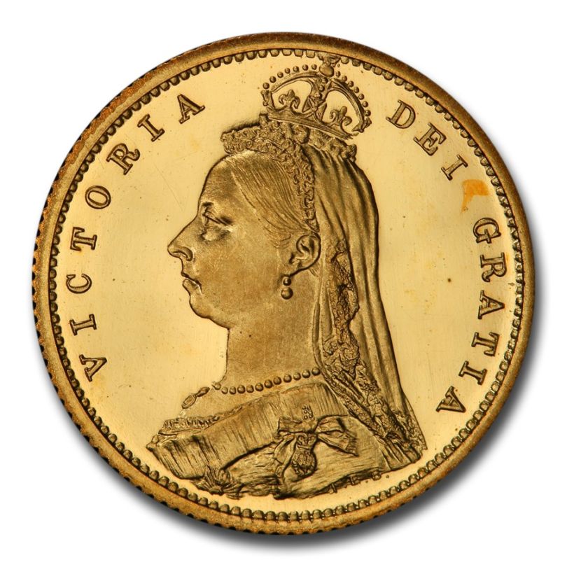 1887年 イギリス ヴィクトリア女王 ハーフ ソブリン 金貨