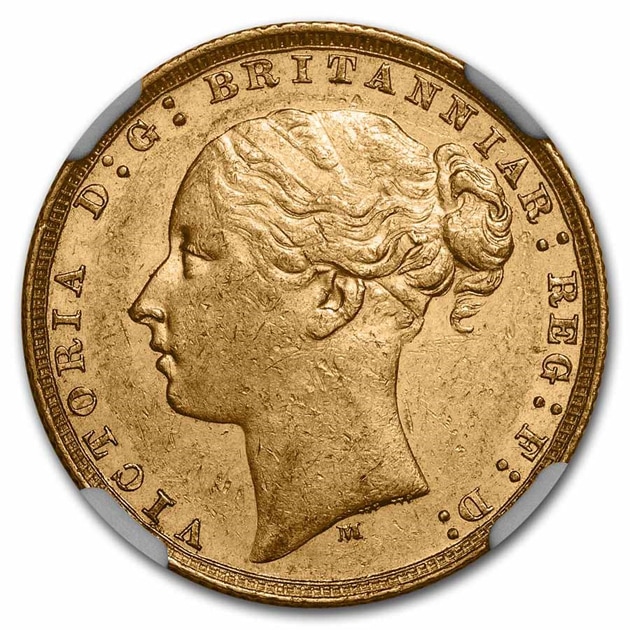 ヴィクトリア女王 ソブリン金貨 ヤング ヘッド オーストラリア