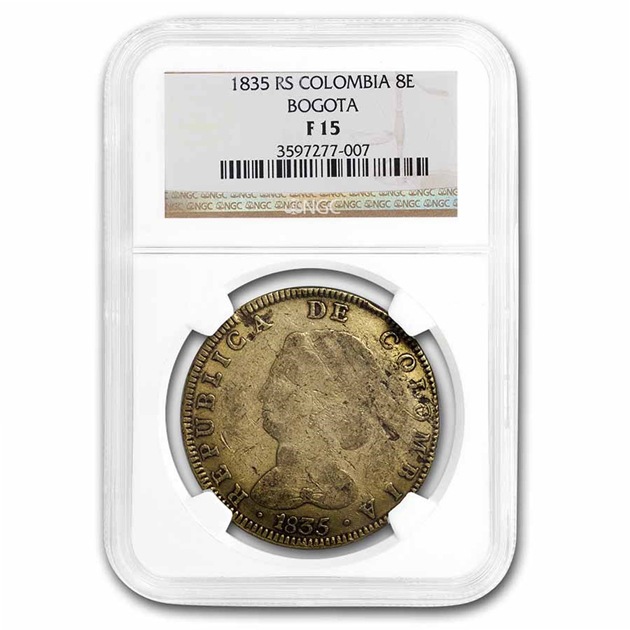 ������ӥ� 8���������ɶ�� �ܥ���¤ʾ�� 1835ǯ�� Fine-15 NGC ����ƥ�����������