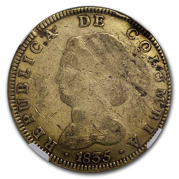 ������ӥ� 8���������ɶ�� �ܥ���¤ʾ�� 1835ǯ�� Fine-15 NGC ����ƥ�����������