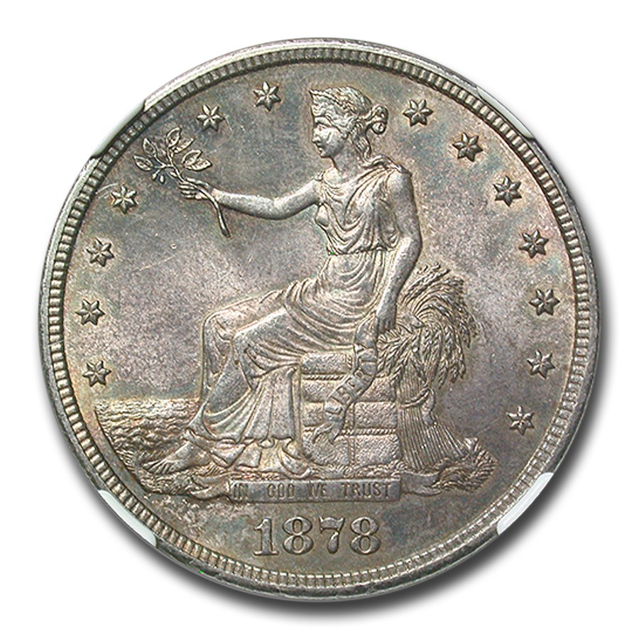 1878年 S アメリカ トレードダラー 1ドル AU 50 - コレクション