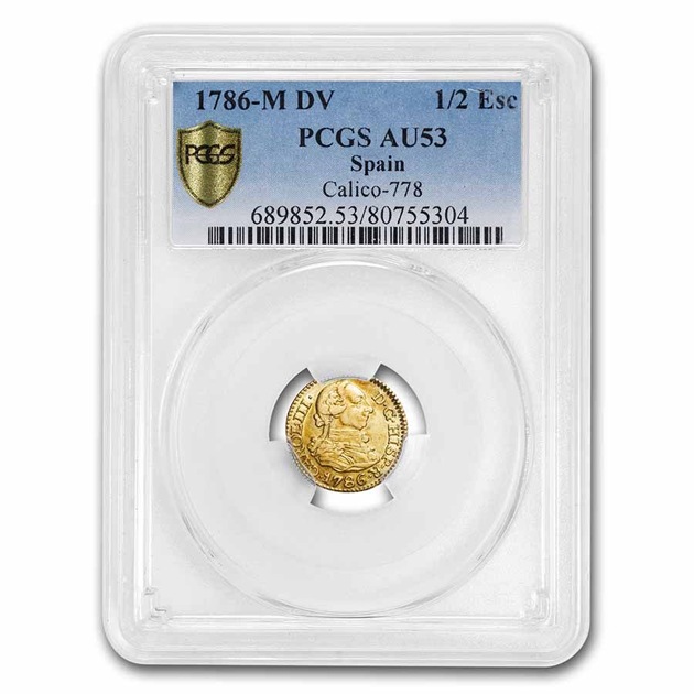 3 ڥ 1/2ɶ ڥ ޥɥ꡼ 1786ǯ AU-53 PCGS ƥ