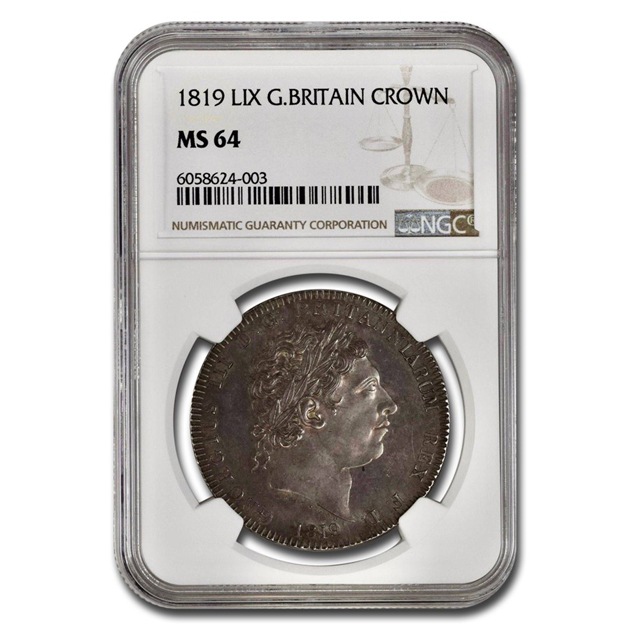 ���硼��3�� �����ꥹ�� ���饦���� �����ꥹ 1819ǯ MS-64 NGC ����ƥ�����������