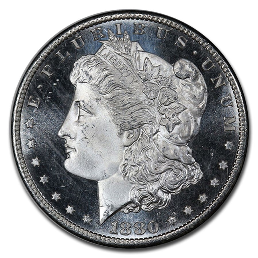 1880ǯ ��륬�� ���顼 ��� 1�ɥ� ����С� ������ ��륬��إå� ��Хƥ� �������� ����ꥫ�罰��¤ʾ�� ����ե�󥷥��� MS-66 DMPL PCGS ����ƥ�����������