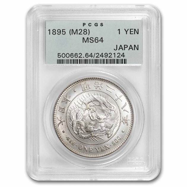 ����28ǯ ��1�� ��� (����) ���� ε ζ ��Ԥ 1895ǯ MS-64 PCGS ���� ����ƥ�����������
