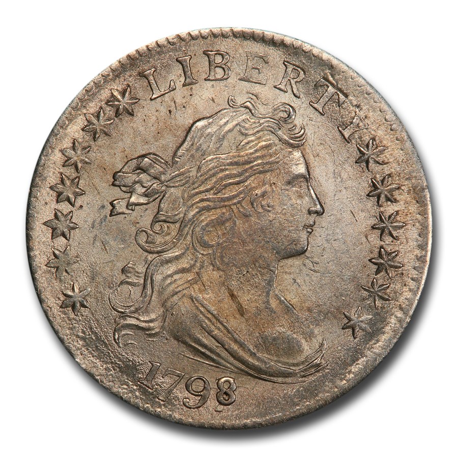 1798/7ǯ �ɥ쥤�ץ� �Х��� ������ ��� 10����� ����С� ������ �������� �ɥ졼�� �ɥ쥤�ץ� ����ꥫ�罰��¤ʾ�� �ե���ǥ�ե��� MS-64+ PCGS CAC (16 Stars Reverse) ����ƥ�����������