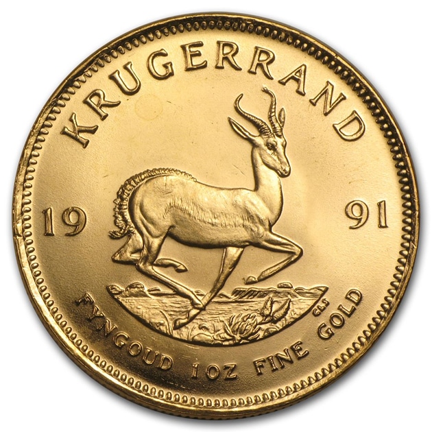 クルーガーランド金貨 1オンス 1991年製 南アフリカ共和国造幣局発行