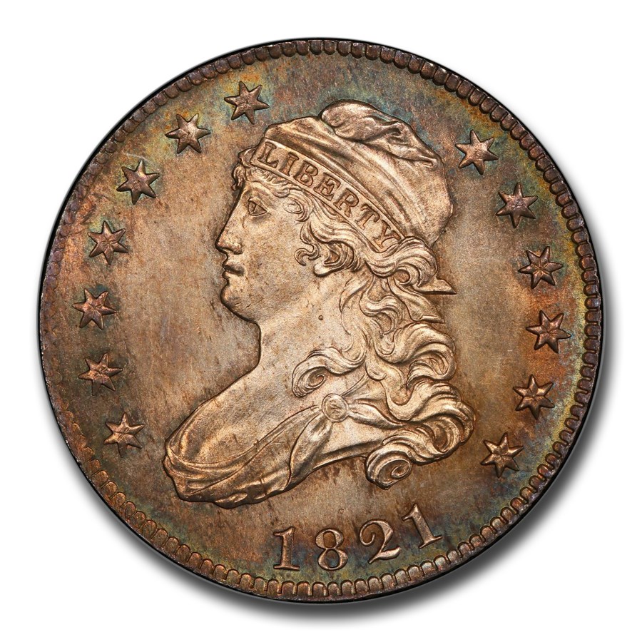 1821年 キャップト バスト クォーター ダラー 銀貨 25セント イーグル