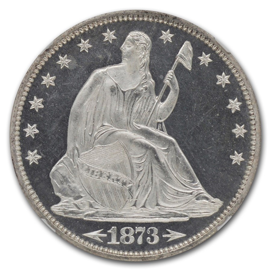 1873ǯ �����ƥå� ��Хƥ� �ϡ��� ���顼 ��� 50����� ��ͳ�ν��� �������� ����ꥫ�罰��¤ʾ�� �ե���ǥ�ե��� PF-66 ���ᥪ NGC (Arrows) ����ƥ�����������