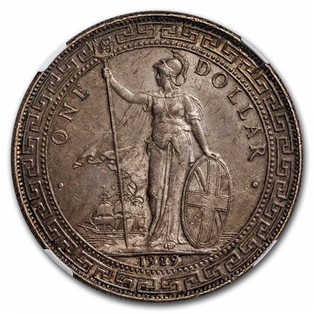 1929ǯ �����ꥹ �ǰ׶� 1�ɥ� �ȥ졼�ɥ��顼 MS-63 NGC ����ƥ�����������
